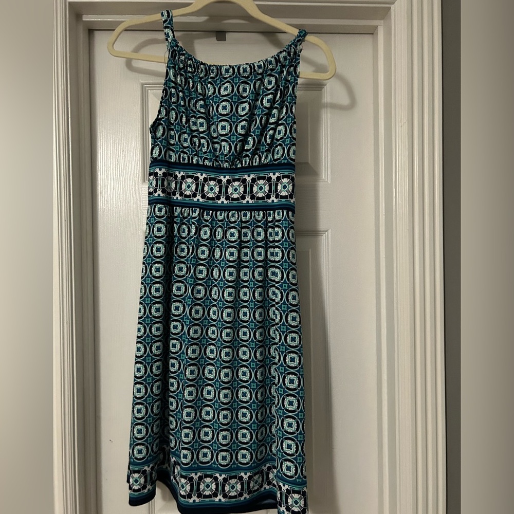 Blue Pattern Dress